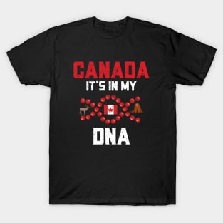 Canada It's In My DNA Canadian Heritage Distressed T-Shirt